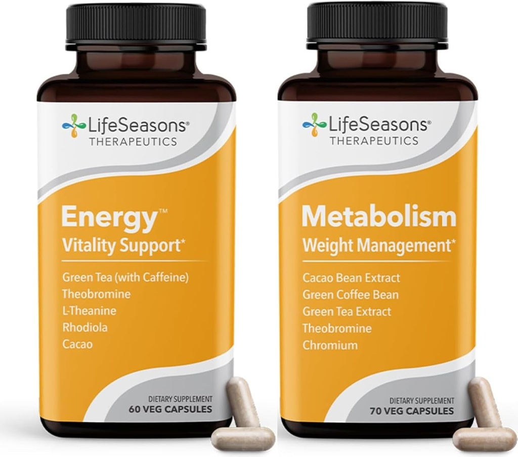 Metabolismo Controle de Peso & Energia Aumentar Suplemento - Natural Appetite Supressor - Curbs Cravings - Chá Verde, Coffee Bean, Chromium, Cacao & Theobromine - 130 Cápsulas