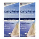 Guardian Dairy Relief Fast Action Lactase, 360 Caplets, 9000 FCC de força máxima, comprimidos de intolerância à lactose, suplemento de enzimas da lactase (360 CT)