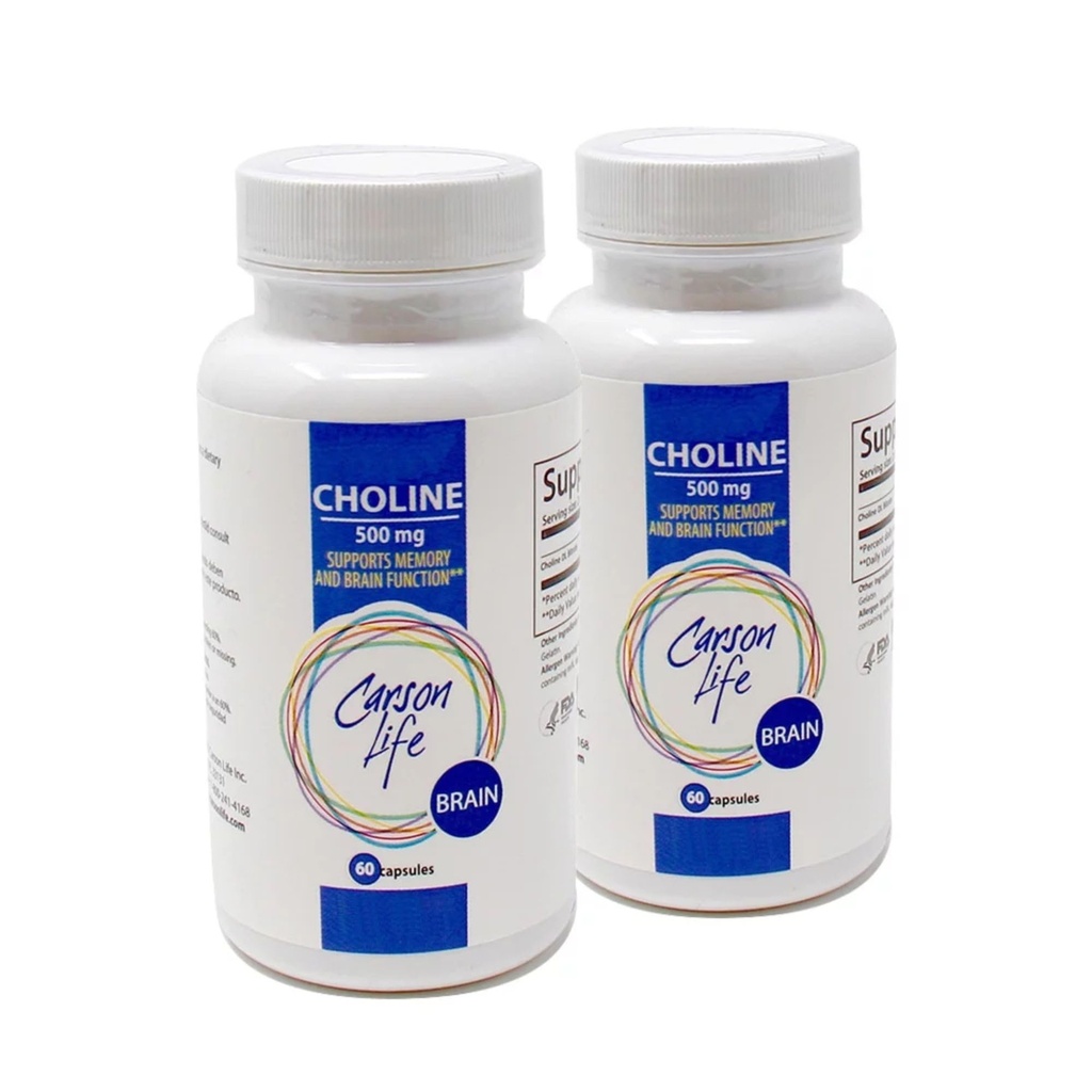 Carson Life Choline - 60 Cápsulas - 2 Embalagem