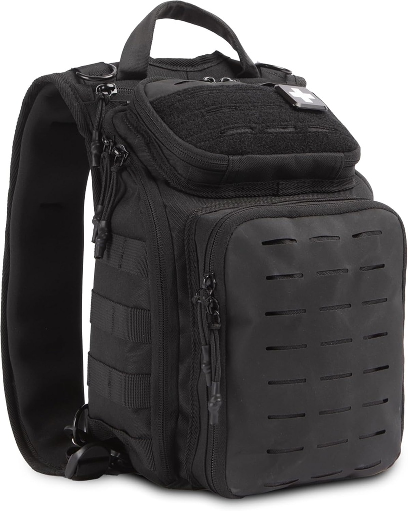 My Medic Recon PRO - HSA FSA Primeiros Socorros Kit - 250+ Primeiros Socorros e Sobrevivência Essenciais, Suprimentos, & Deve Ter IFAK para Casa, Carro, Escritório ou Negócios - Preto