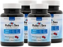 Suplemento de óleo marinho - todo o óleo natural de Calanus, astaxantina, Omega-3 e ácidos gordos - coração e cérebro saúde suplementos nutricionais - 4 Pack