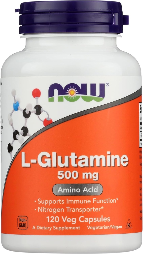 Agora Alimentos Glutamina 500mg Cápsulas, 120 CT