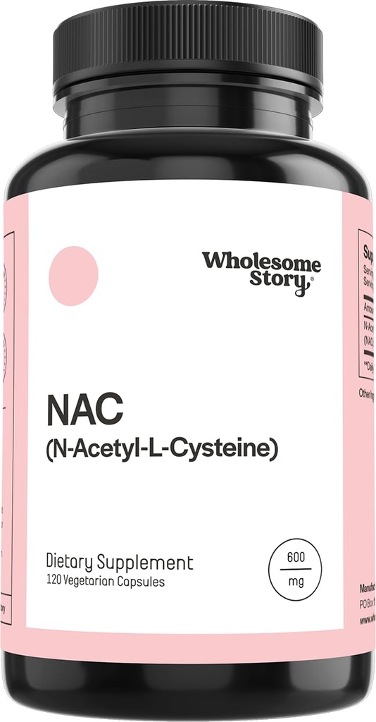 História saudável NAC Suplemento N Acetyl Cysteine 600 mg .. Fígado, Pulmão e Fertilidade Suporte .. 120 cápsulas .. 120 fornecimento de serviço