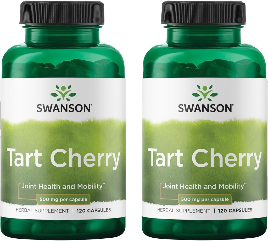 Swanson Tart Cherry 500 mg 120 cápsulas (2 embalagem)