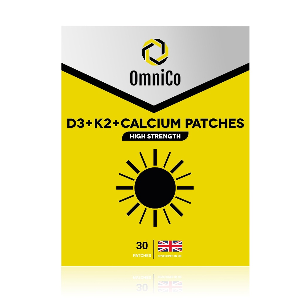 OmniCo - D3 + K2 + Patches de cálcio – Embalagem 30