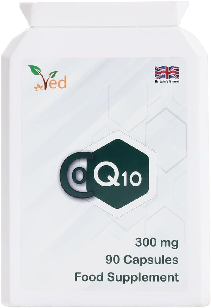 Ved Best High Absorção CoQ10, Vegetariano, Sem glúten, Suplemento dietético, 300 mg 90 Cápsulas Veggie