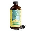 LevelUp Clean MCT Óleo - 100% Caprylic C8 para Energia, Foco, Gestão de Peso, Gut Health, Supercombustível Cérebro - Keto Supplement for Ketogenic Coffee and Ketones - Non-GMO (16 oz garrafa de vidro)