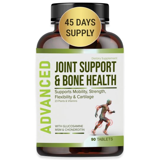 NutraPro Glucosamine Chondroitin HSH Joint Relief Supplements & Bone Health - para joelhos e alívio conjunto, força óssea, saúde conjunta, movimento, flexibilidade, força e conforto.