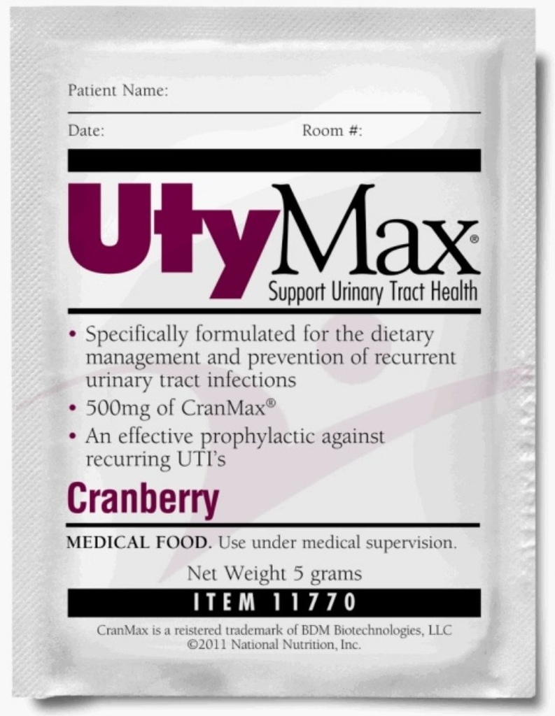 UtyMax Cranberry Drink Mix (SUPLEMENT PWDR, UTYMAX, 5 GRAM PKS) 60 Cada / Caso