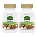 NaturesPlus Fonte de Vida Jardim Cálcio - 120 Cápsulas Vegan, Pacote de 2 - Vegetariano, Gluten Free, Certified Organic - 60 Total Servings