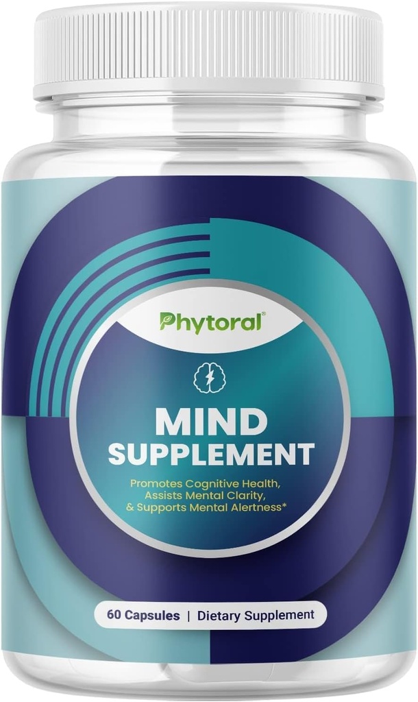 Nootropic Brain Supplement for Memory and Focus Enhancement - Vitaminas for Brain Mental Health & Clarity - Complexo de Saúde Cognitiva para Vitalidade e Alerta Mental da Mente - 60 Contagem