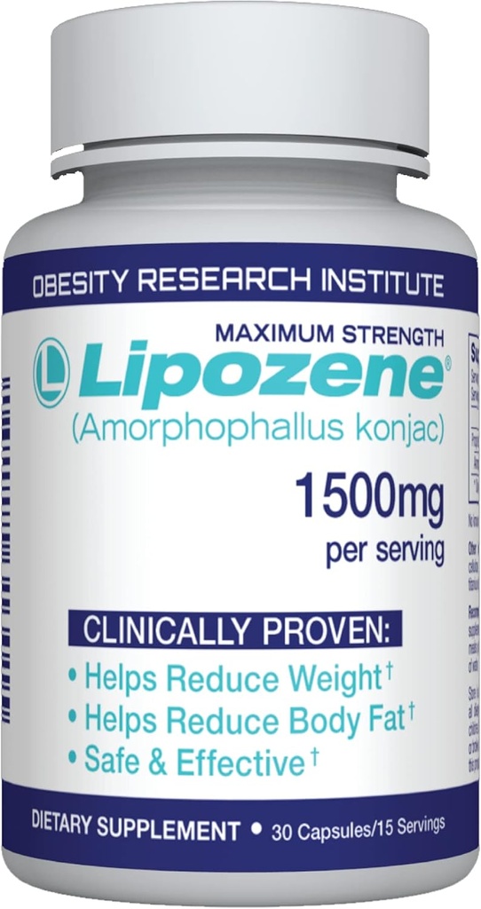 Lipozene® Diet Peso Perda Suplementos - 1 Frasco 30 Cápsulas -