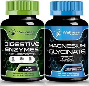 BELLNESS LABSRX Enzimas Digestivas com Probióticos e Prebióticos