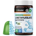 BIO KRAUTER L pastilhas de metilfolato - 25 mg DFE - 60 Vegan Chews - MTHF Suplemento - Suplemento de folato - pastilhas de ácido fólico (Vitamina B9) - Fórmula sem gelatina