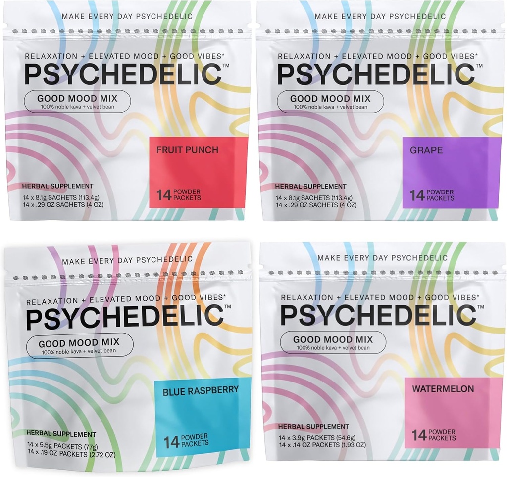 Psychedelic Water Good Mood Mix 4 pacote misto sabor