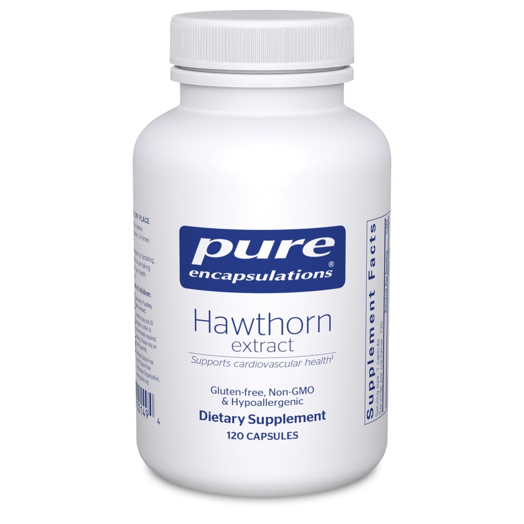 Puro Encapsulamentos Extrato de Hawthorn Crataegus Oxyacantha Suplemento hipoalergénico para Suporte do Sistema Cardiovascular