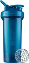 BlenderBottle Classic V2 Shaker Garrafa perfeita para batidos de proteína e pré-treino, 28-onça, azul do oceano