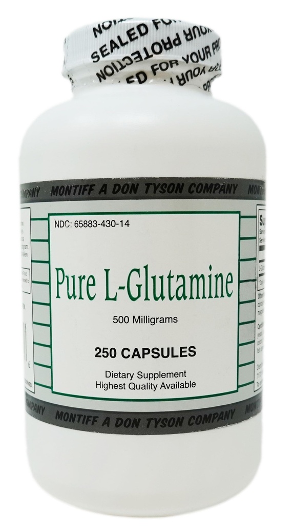 L Pure Glutamina 500 mg 250 cápsulas