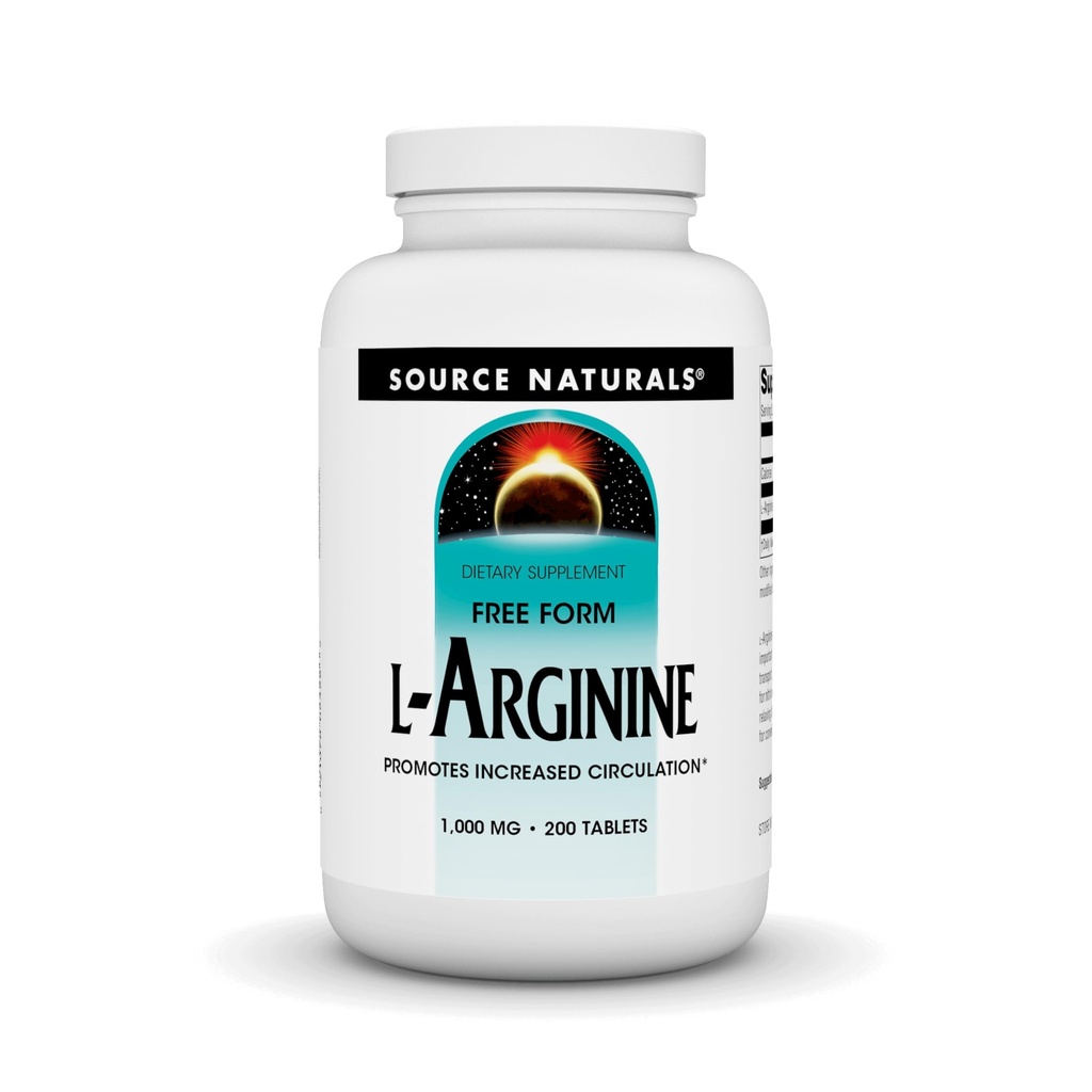 Forma livre de L-Arginina* - 1000 mg, 200 comprimidos