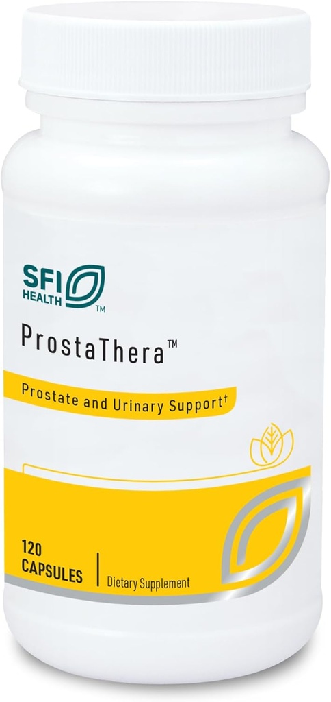 Klaire Labs SFI Health Prostathera - Suplemento de próstata para homens com serra Palmetto, Pólen, Nettle, Pigeum & Minerals - Suplementos sem glúten para apoiar a saúde da próstata e urinária (60 Tablets)