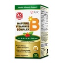 AFC Japão Complexo Natural Vitamina B com B1, B2, B3, B6, B12, Ácido Fólico & Extrato de Levedura Glutationa, Sem Sintéticos, Não-GMO, Suplemento para estresse, Energia, Imune & Sistema Nervoso, 120 Caplets Vegan