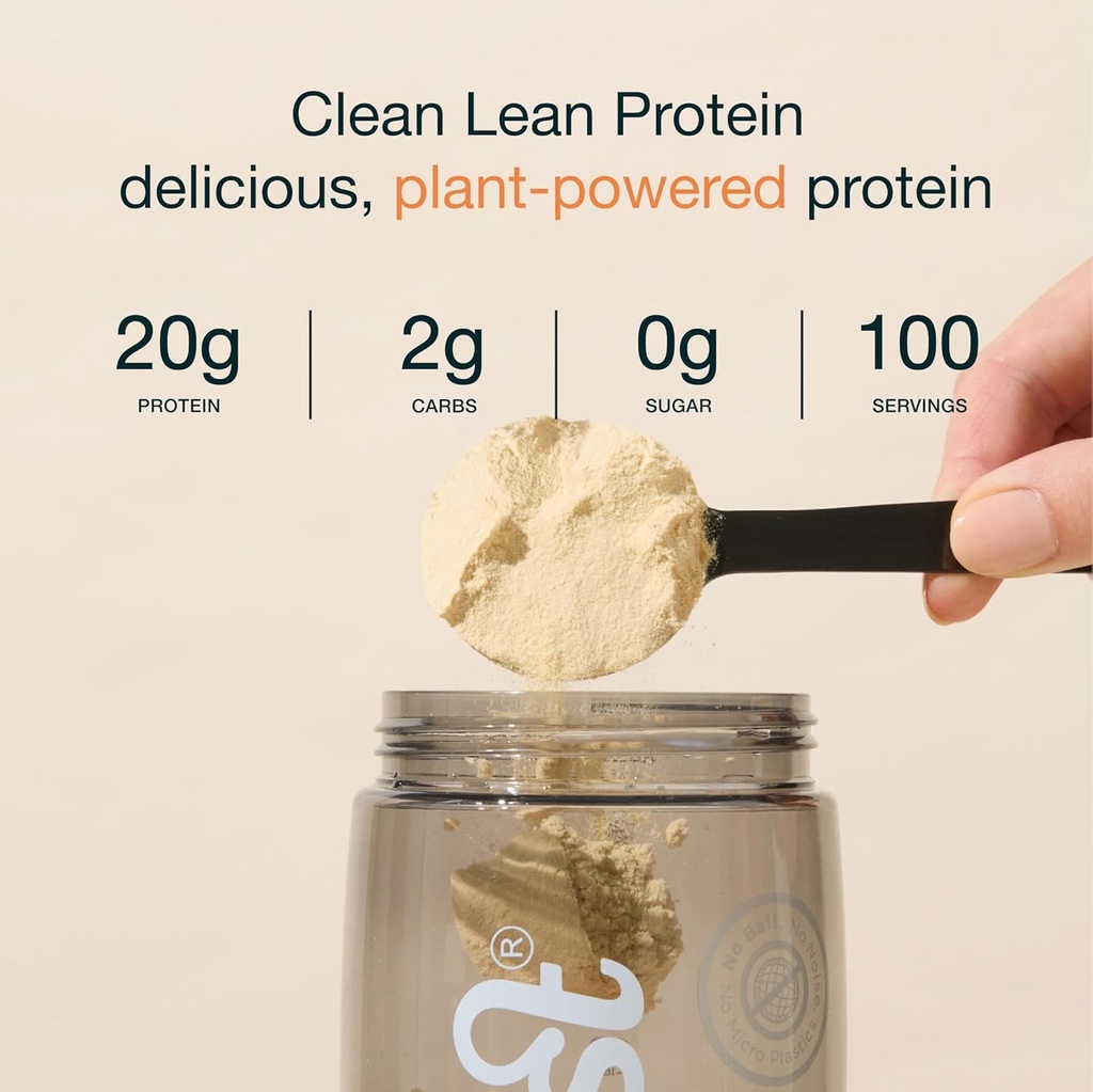 Nuzest - Pó de proteína de ervilha - Clean Lean Protein, Premium Vegan Planta Based Protein Powder, Dairy Free, Gluten Free, GMO Free, Shake de proteína, Chocolate rico, 100 Servings, 5.5 lb