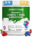 Verdes Orgânicos & Vermelhos Superalimento em pó . Mistura de sabor de cereja . 25+ Super frutas e legumes, beterrabas, prebióticos . . Energizante, Antioxidante-Rich, Keto-Friendly Smoothie Mix . . 35 Servings
