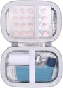 Caso de transporte rígido de Aenllosi compatível com Asthma Inhaler