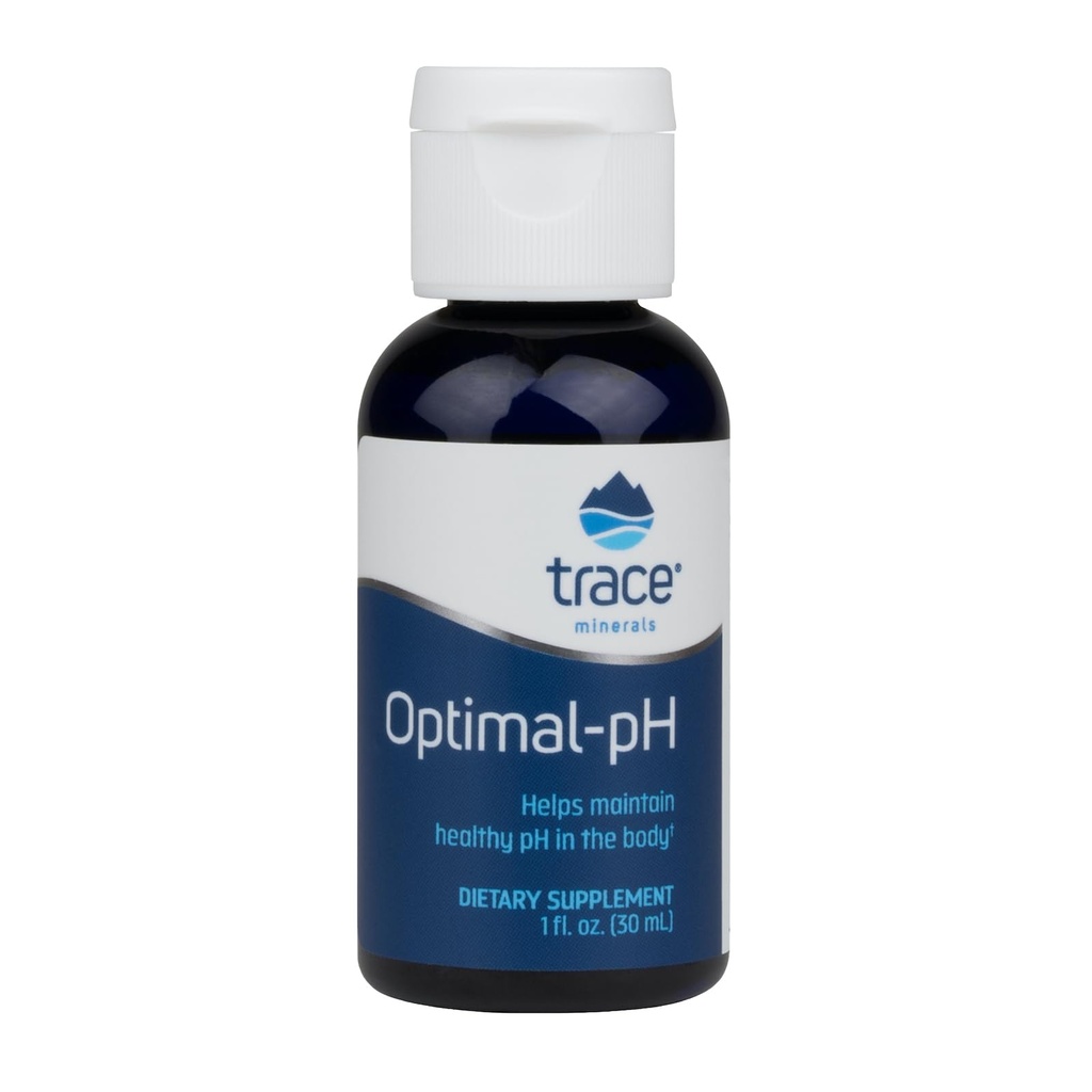 Trace Minerals Optimal-pH - Suplemento Mineral Iônico Concentrado para Saúde Digestiva e Imune - Suplemento de Digestão e pH Suporte com Magnésio e Boron - 1 fl oz (cerca de 120 Servings)