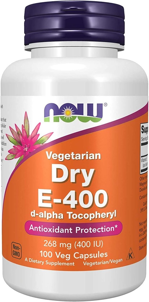 Agora Alimentos Vitamina E-400 Seco - 100 cápsulas (2 embalagem)