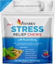 Resgate de estresse Ashwagandha Gummies - Formulado com Ashwagandha, GABA, L Theanina, Limão Balm & Camomila Flor como um alívio de estresse e foco Suplemento - Natural Framboesa Flavor, pacote de 60