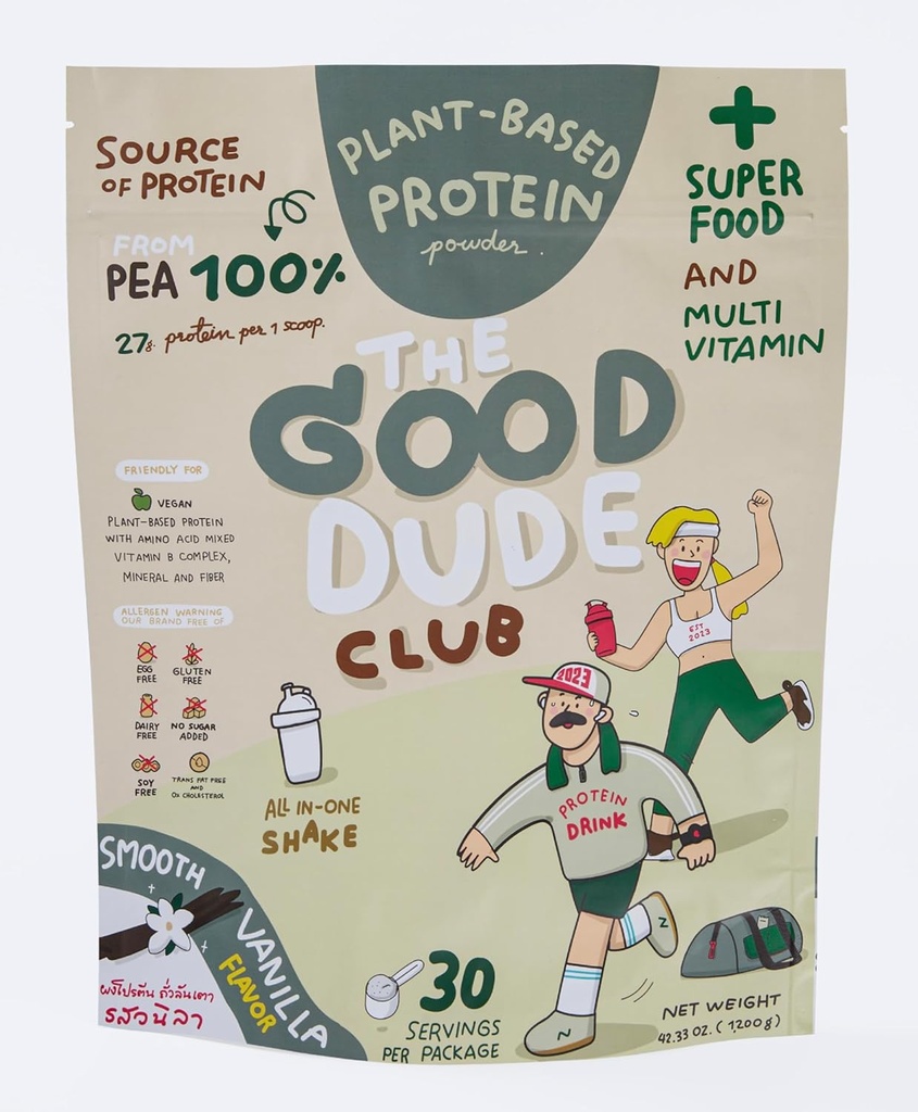 Premium proteína de ervilha em pó, planta com base em BCAAs, Fácil de Digerir □ Vitaminas & Minerals □ Gluten & Dairy Free □ Sem açúcar adicionado □ Vegan Friendly (Vanilla), 1200g