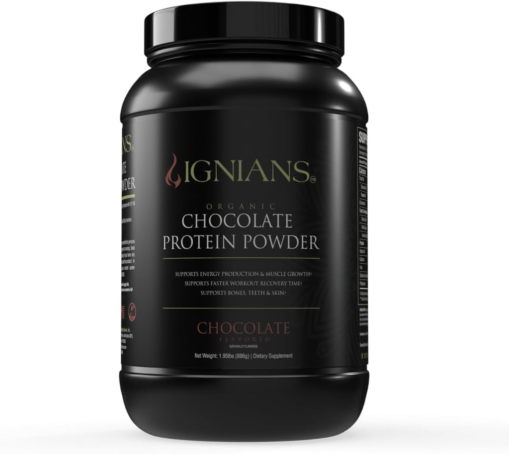 Proteína Baseada em Plantas Orgânicas em Pó, Pea Blend, 26,5 g de proteína, < 5g de carboidratos, Vegas Friendly, Lactose grátis para homens e mulheres, para batidos, smoothies, & Baking, chocolate