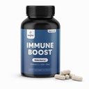 Suplemento de suporte imunológico, Cápsulas de elderberry com vitamina D3, vitamina C e zinco para suporte imunológico, Imune Boosters para adultos