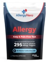 Kit de teste de alergia abrangente de alimentos e alergia ambiental com 295 gatilhos para adultos e crianças – Kit de teste de alergia fácil e sem dor em casa Use com resultados precisos