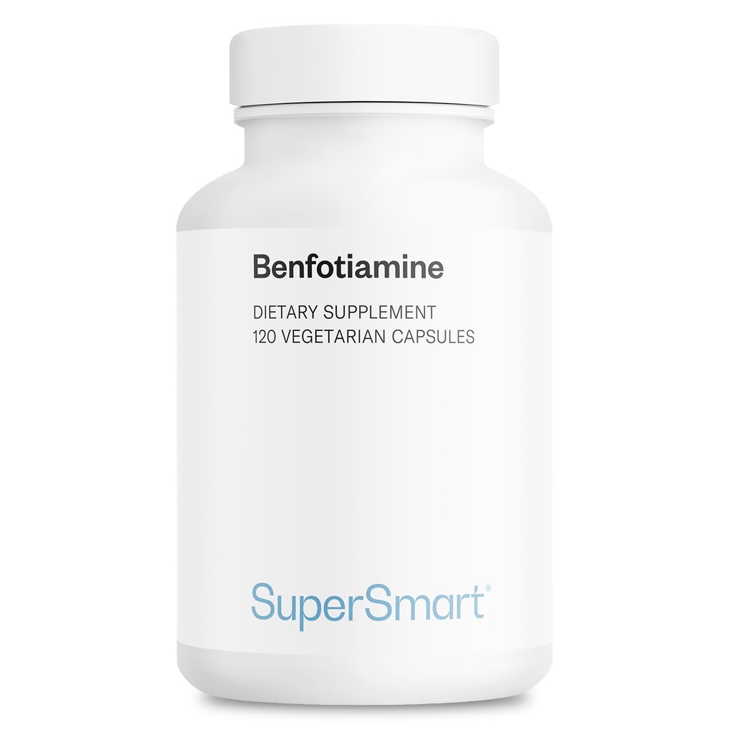 Supersmart - Benfotiamina 320mg por dia (Alta Potência) - Biodisponível Thiamina - Suplemento de vitamina B1 Benfotiamina