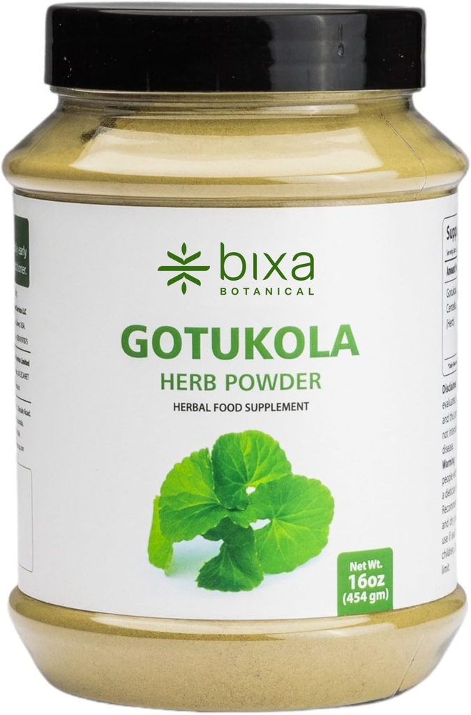 bixa BOTANICAL Gotu Kola (Centella Asiatica) □ Suplemento de ervas naturais ayurvédicas Pure Authentic Premium Quality