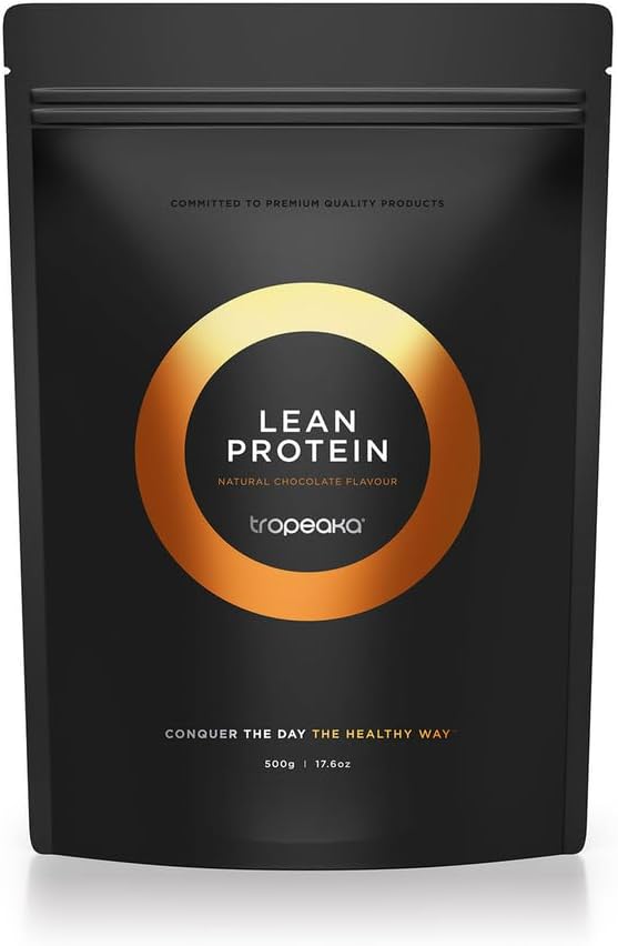 Tropeaca planta baseada em pó de proteína magra para smoothies & Shakes - Chocolate - Vegan Protein for Men & Women, Gluten Free, Dairy Free, Non-GMO, 17.6 oz (20 Servings)
