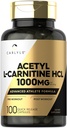 Carlyle Acetyl L-Carnitina HCL 1000mg 100 Cápsulas