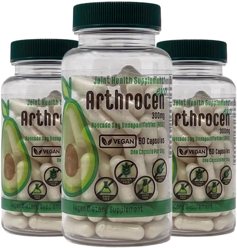 EVO Vegan suplemento de saúde comum, 300Mg Abacate Soy insaponifiable, 60 fornecimento dia, Uma cápsula por dia (6 meses)