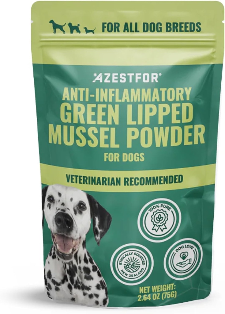 Mexilhão Verde Anti-Inflamatório para cães em pó