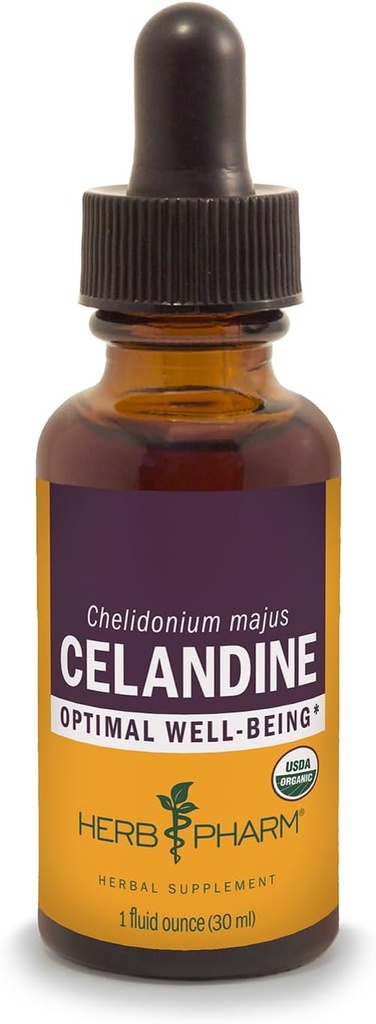 Herb Pharm certificado Celandine líquido certificado, 1 Fl Oz