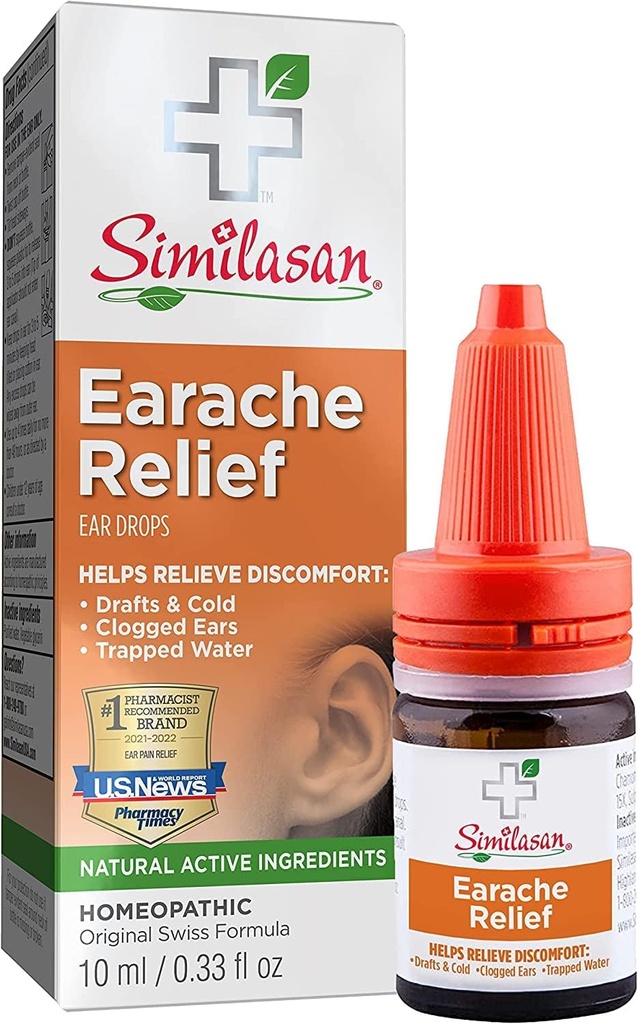 Similasan Earach Relief Ear Drops 10 ml ( 2 embalagens)