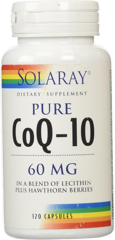 Cápsulas Solaray CoQ10, 60 mg, 120 Contagem
