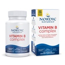 Naturals Nórdico Complexo de Vitamina B - 45 Cápsulas Thiamina, Riboflavina, Niacina, B6 & B12, Folato, Biotina, Ácido Pantotênico Saúde do Cérebro do Coração, Energia, Metabolismo Não-GMO Servings
