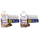 Garantir Max Protein Nutritional Shake com 30g de proteína, 25 vitaminas e minerais, 7 sabores, incluindo café Mocha e chocolate de leite, pacote de 12, sem glúten