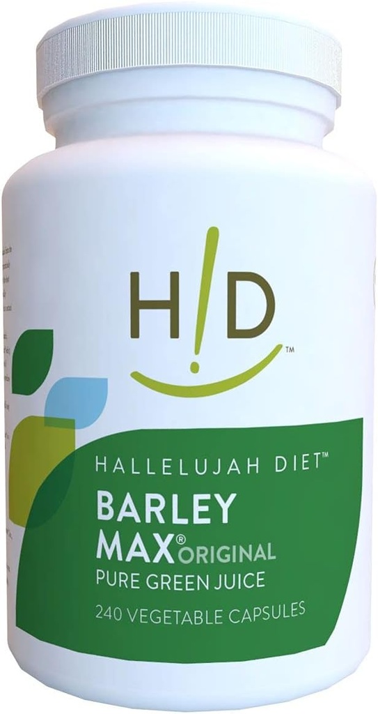 Halelujah Diet Organic Barleymax - Cevada e Alfalfa Cápsulas Vegetais (240 Cápsulas, Fonte de 30 dias)