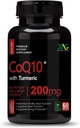 Genéricos Viva High Absorção CoQ10 with Turmeric - Antioxidant Nutritional Supplements, Heart Health & Saudy Brain Function -Ubiquinol for Mitocondrial Health - 200mg 60 Cápsulas