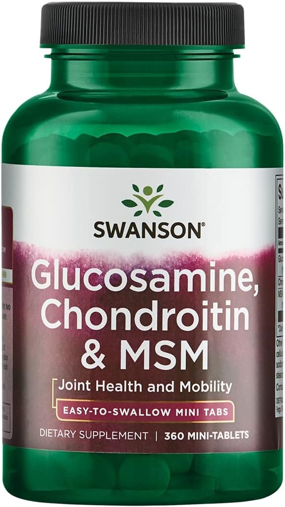 Mini- Tabs Glucosamina, Condroitina e Msm 750/600/300 mg 360 Mini-Tabs