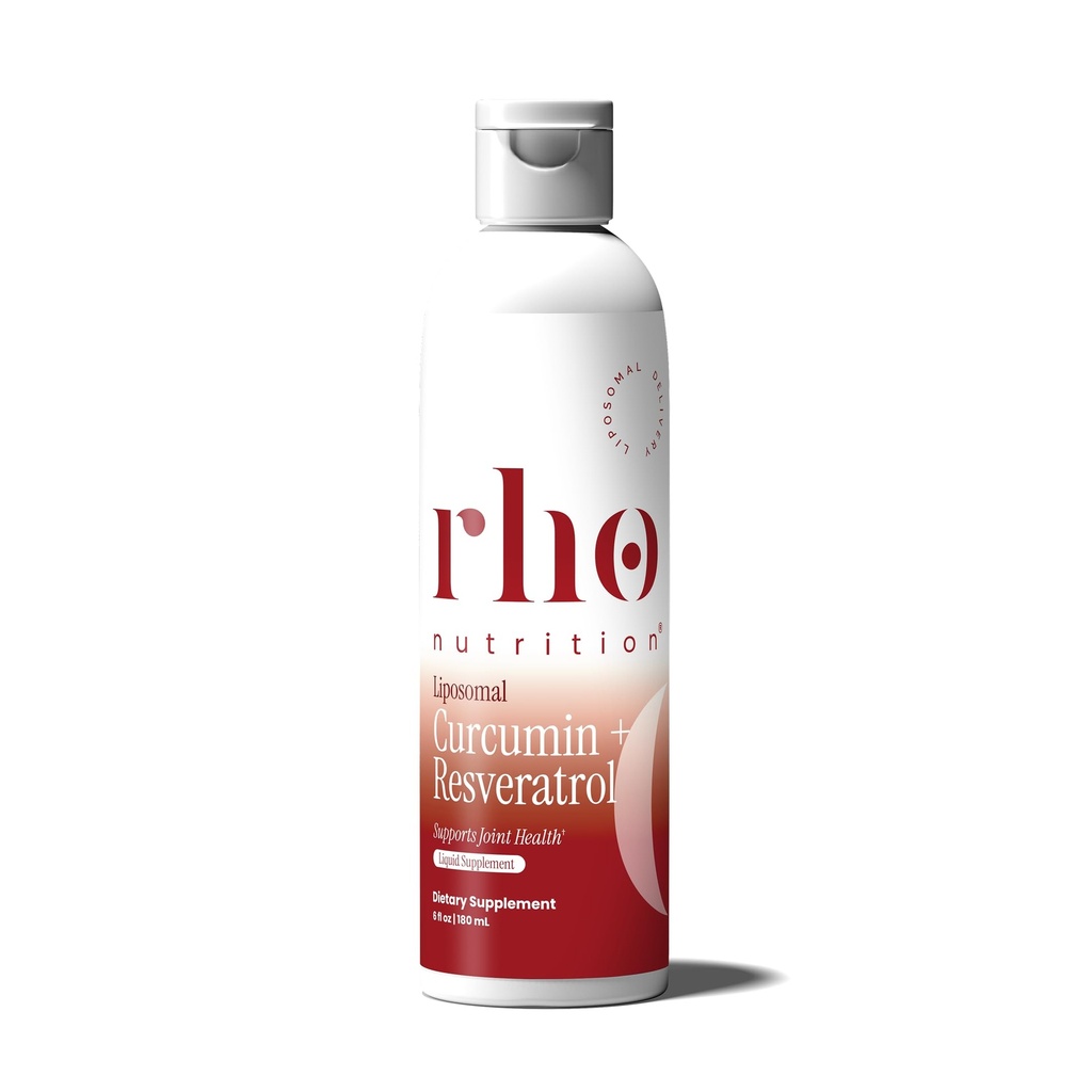 Rho Nutrition Curcumina lipossómica + Resveratrol (1 pacote) – Suplemento de Curcumina Líquida Ultra Alta Absorção – Promove Conforto Conjunto, Mobilidade, Saúde Celular e Bem-Estar Geral